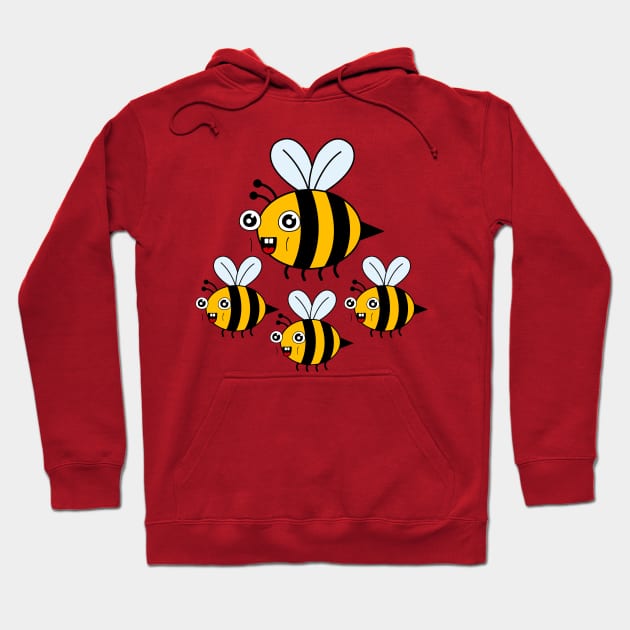 Funny little bees Hoodie by Scailaret